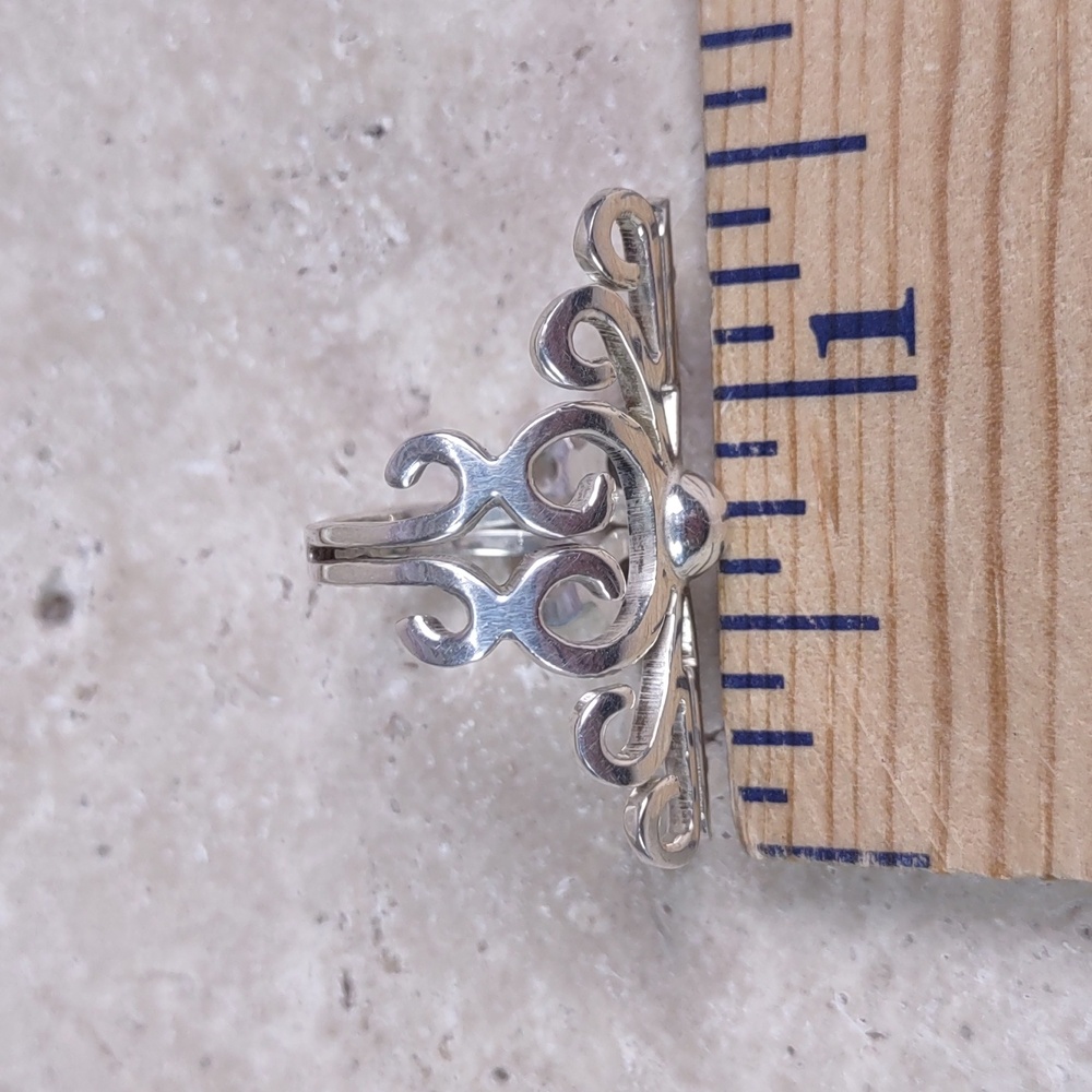 Sterling Silver Scroll Ring - image 4